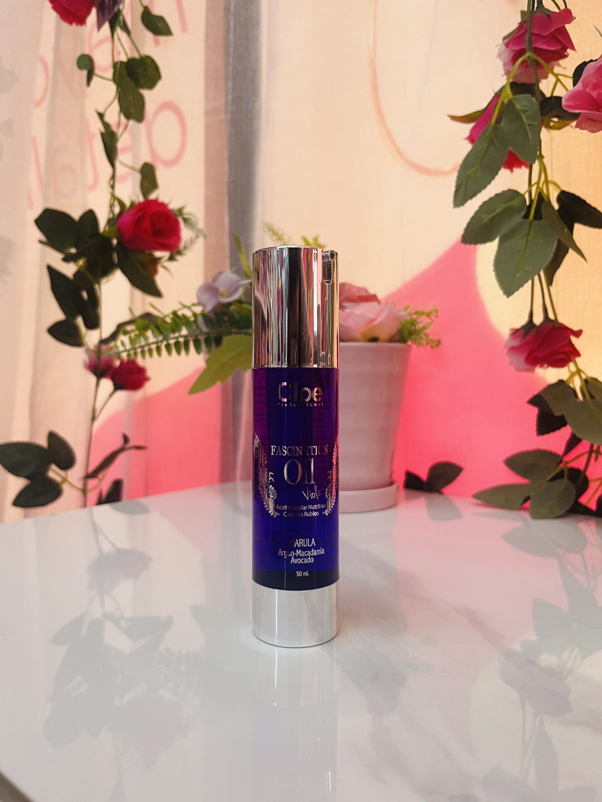 Cloe Fascination Oil Violet | Aceite Capilar para Cabellos Rubios y Naturales 50 ml